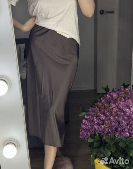 Юбка атласная 42