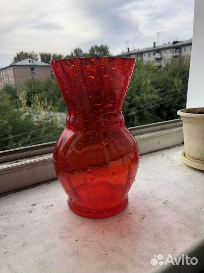 Ваза СССР стекло