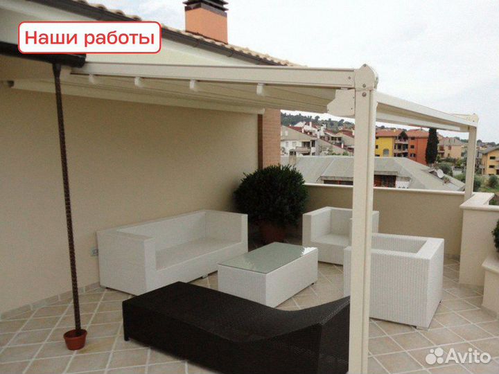 Пергола тип А, ширина 6,5 м, вынос 3,5 м