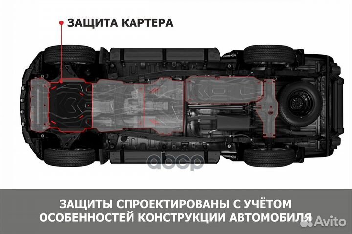 111.05501.5 защита картера сталь 1.8мм Suzuki