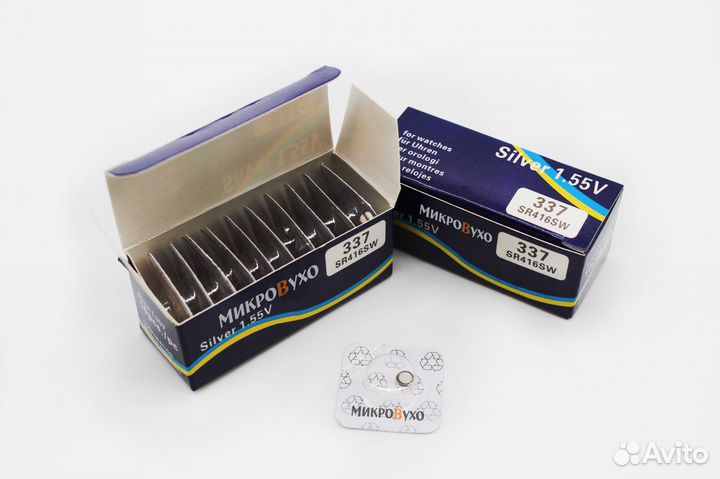 Батарейки для микронаушника Sony 337 SR416SW 4 шт