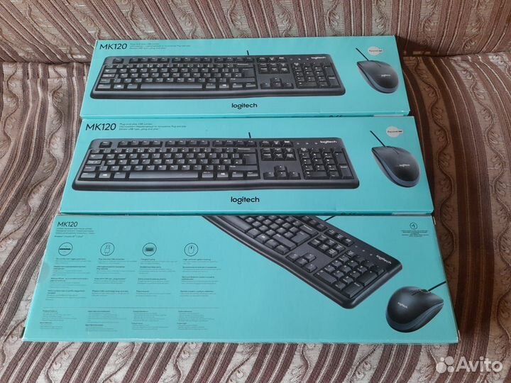 Новые мышь и клавиатура LogiTech MK120