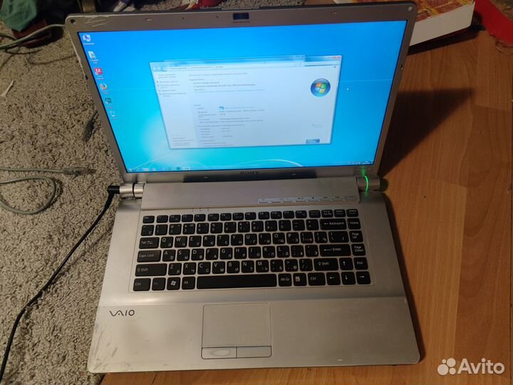 Ноутбук sony vaio, core2duo 2.53ghz, 4 GB, 500gb