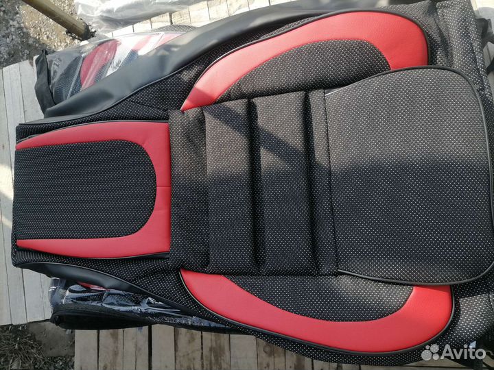 Чехлы на ваз 2107 красные