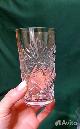 Стаканы хрустальные. 5 шт
