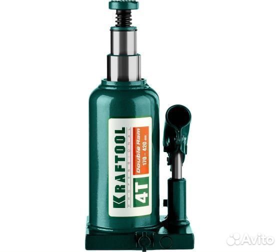 Домкрат двухштоковый Kraftool 4т 170-420мм