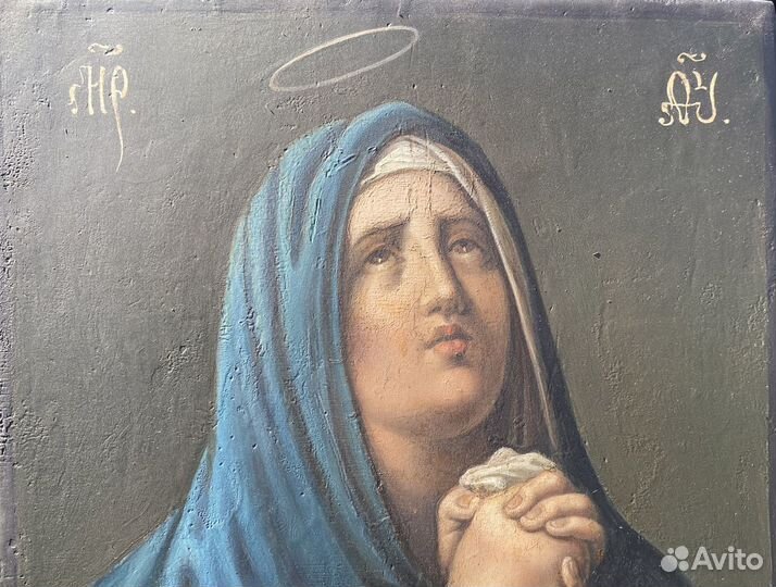Икона Скорбящая Богородица Редкая Иконография