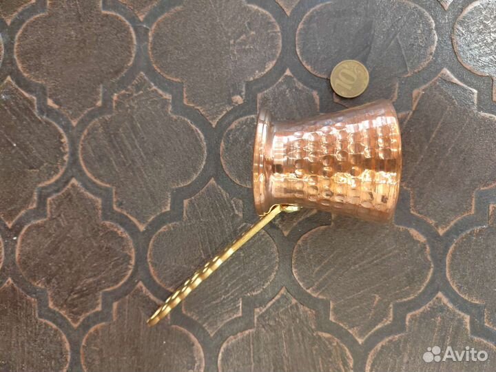 Джезва турка кофеварка 100 мл Турция медь оригинал