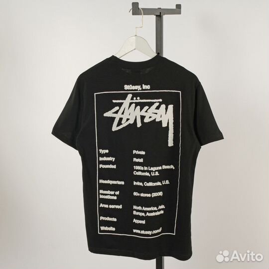 Футболка stussy wiki tee черное