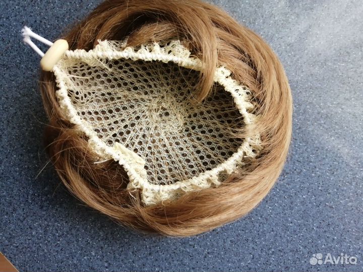 Накладные волосы, гулька шиньон пучок