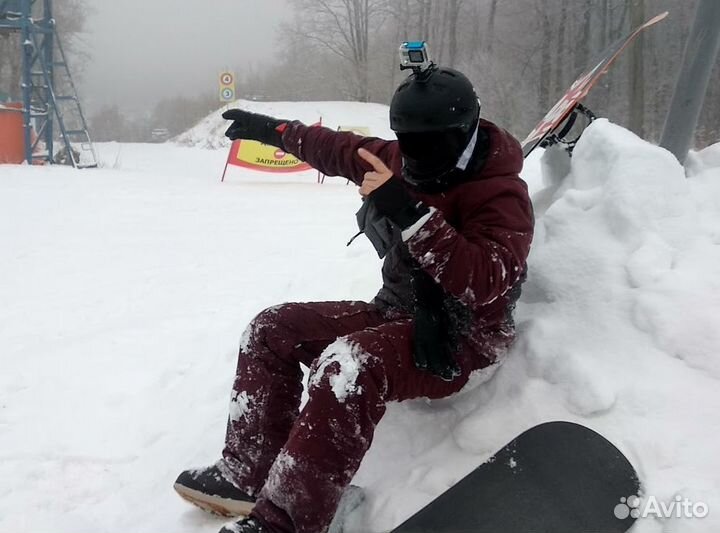 Горнолыжные сноубордические штаны и куртка костюм