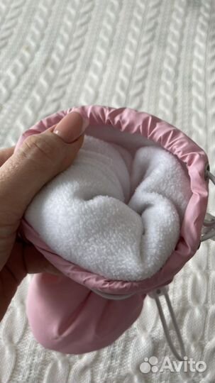 Комплект варежки и пинетки