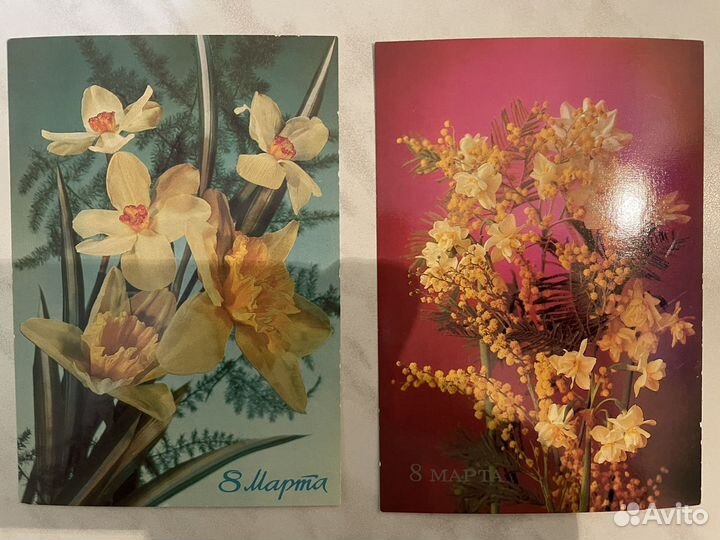 Открытки времен СССР с 8 марта