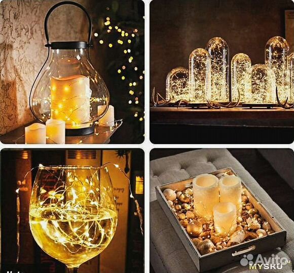 Гирлянда леска, роса все цвета, в наличии