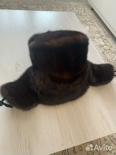 Норковая шапка мужская