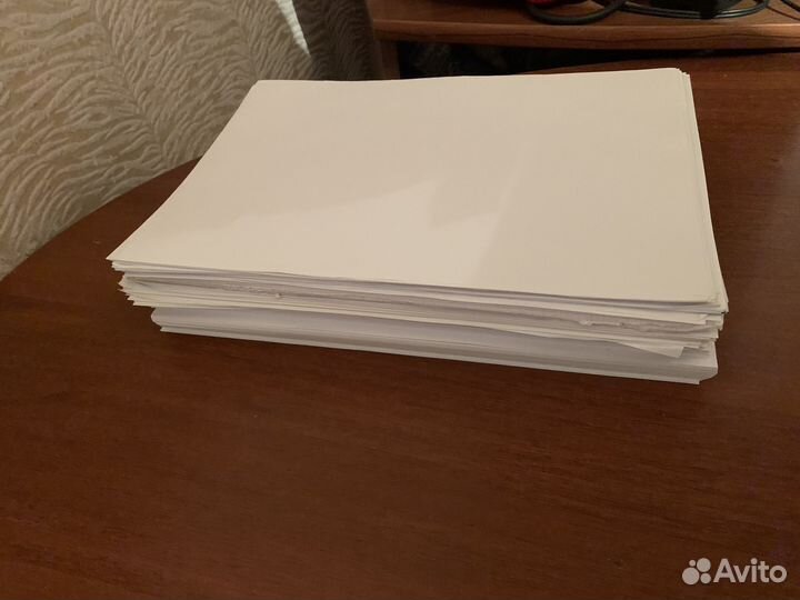 Стопка чистых листов А4
