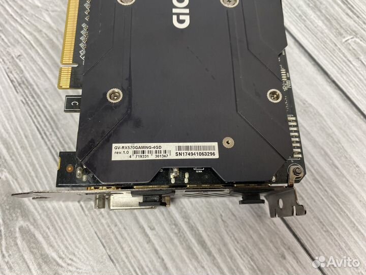 Видеокарта gigabyte AMD Radeon RX 570 gaming