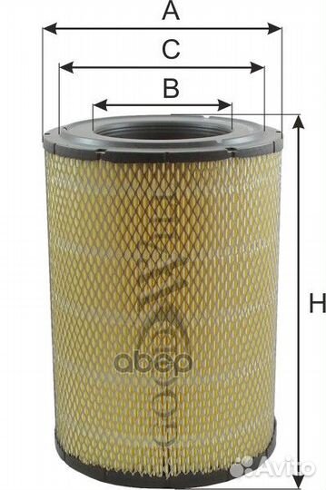 Фильтр воздушный (внешний) HCV caterpillar C 24