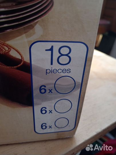 Столовый сервиз luminarc 18 предметов