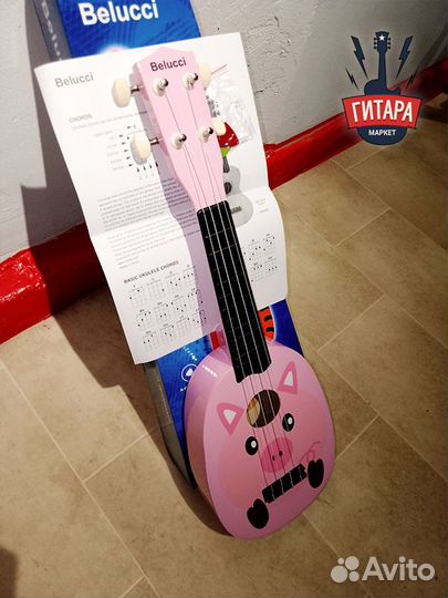 Детское укулеле Belucci MU 2115 Pink Pig