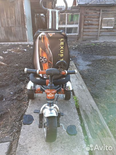 Детский велосипед с ручкой бу