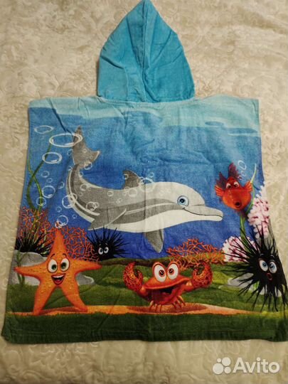 Полотенце пончо детское