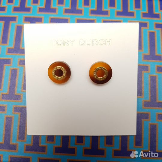 Серьги пуссеты Tory Burch