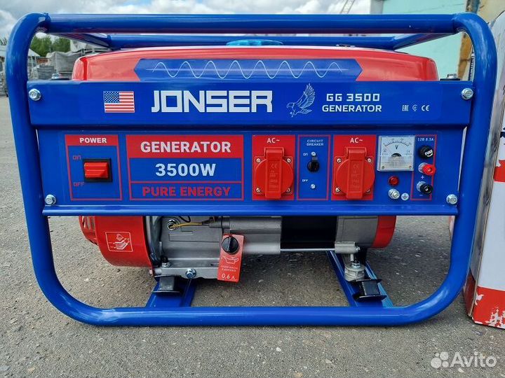 Бензогенератор jonser GG 3500