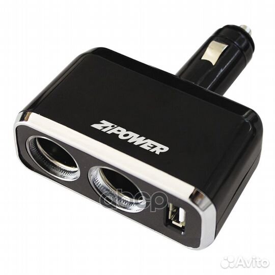 PM6645 разветвитель прикуривателя 2+USB, 12-24