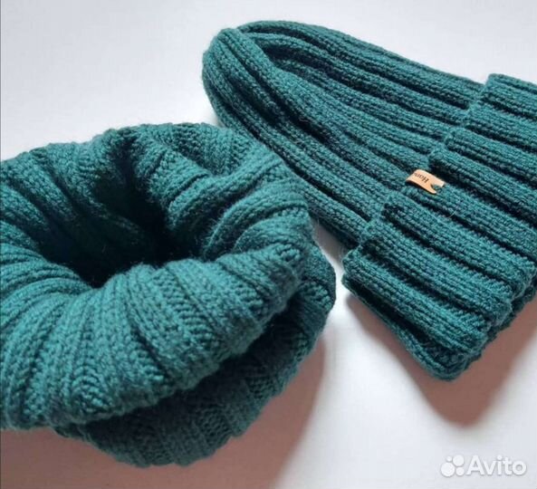 Комплект шапка и снуд