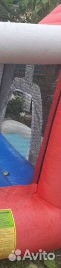 Детский надувной батут с горкой