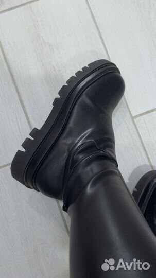 Ботфотры кож.зам 38