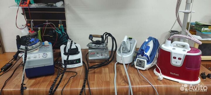 Ремонт утюгов, парогенераторов, отпаривателей