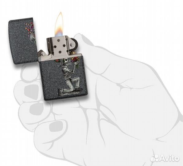 Зажигалка Zippo 28987 Day Of Dead Skulls Set