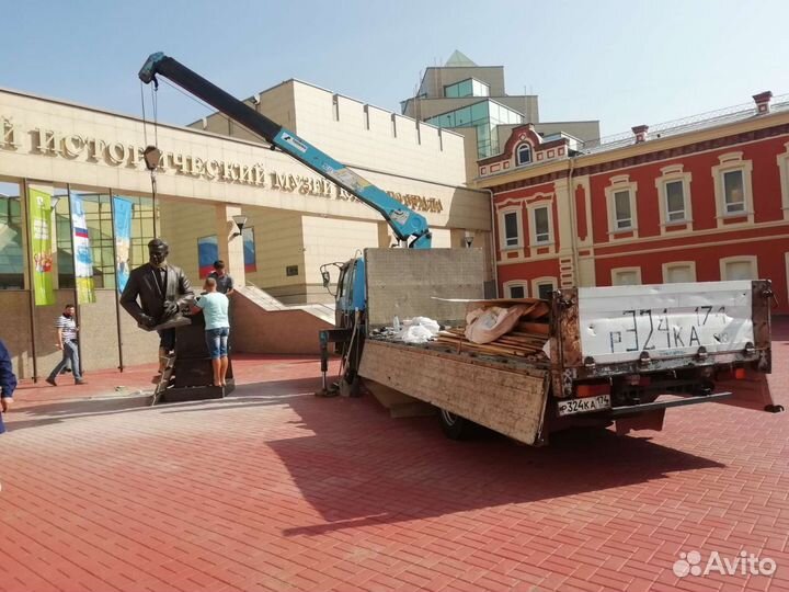 Аренда и услуги манипулятора, стрела 3 т, 7 м, борт 5 т, 5.3 м