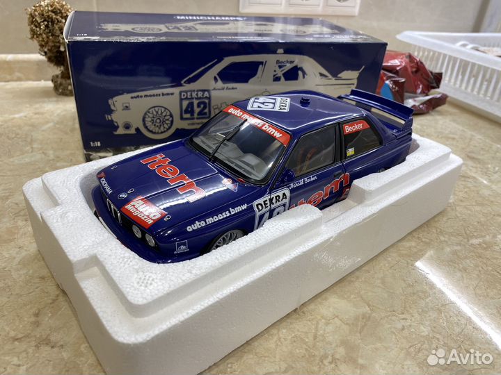 Bmw M3 E30 H.Becker DTM 1992 Minichamps 1/18