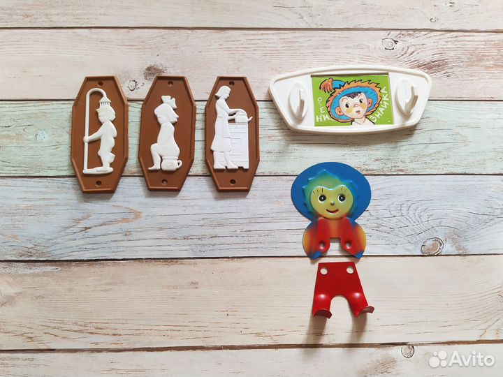 Таблички в ванную, туалет, крючки детские СССР