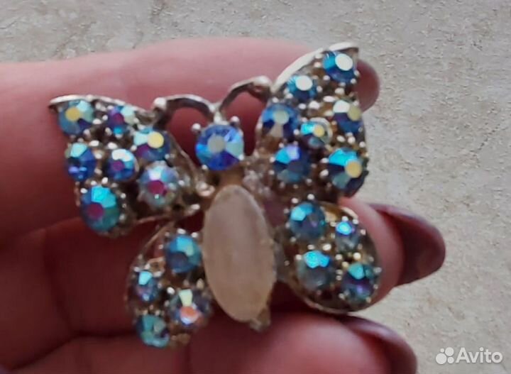 Брошь винтажная чехия