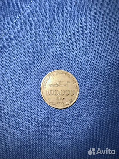 Турецкая лира 100 000 1999 год