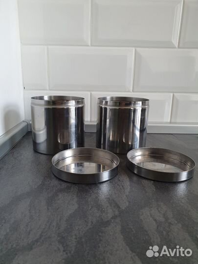 Набор емкостей железных баночек Икея IKEA