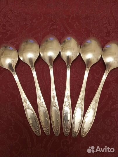 Мельхиоровый набор столовых приборов Кольчугино