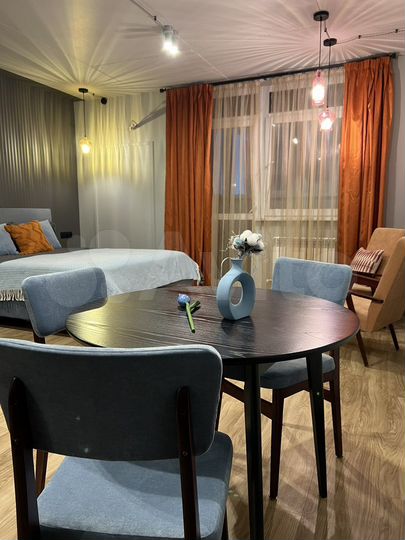 Квартира-студия, 38 м², 1 кровать