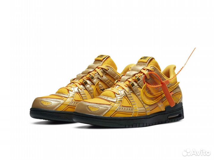 Nike Air Rubber Dunk University Gold x Off-White