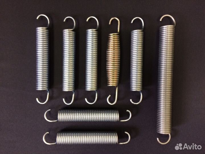 Пружины для тренажеров, минибатутов, круглых чёрны