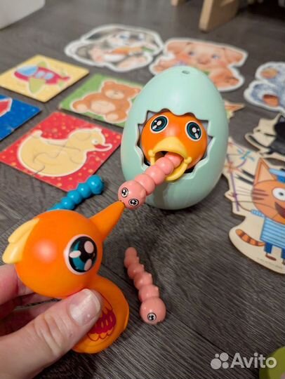 Развивающие игрушки, пазлы для малышей