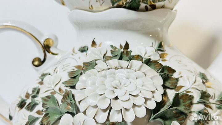 Заварочный чайник комплект фарфор ручная работа