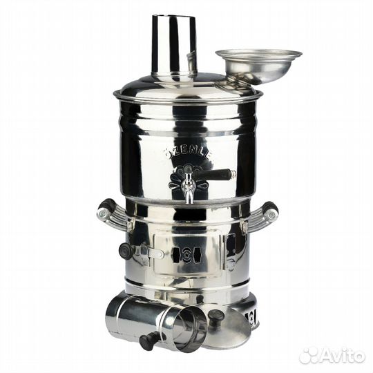 Самовар на дровах разборный 4л Sözenler нержавеющ