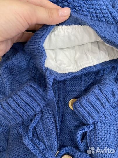 Комплект для новорожденного вязаный
