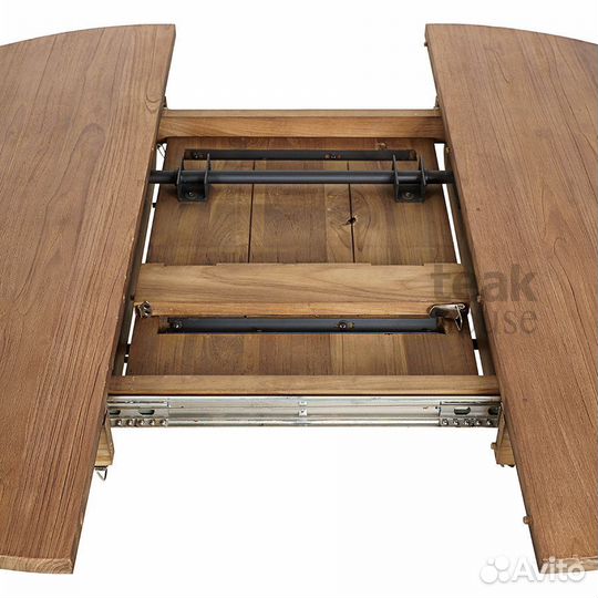 Стол обеденный из массива Тика Dino 100 / 140