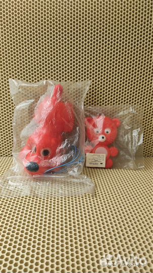 Игрушки каталка Собачка и Мишка СССР. В упаковке